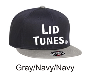 Lid Tunes Gray Navy Navy Cap